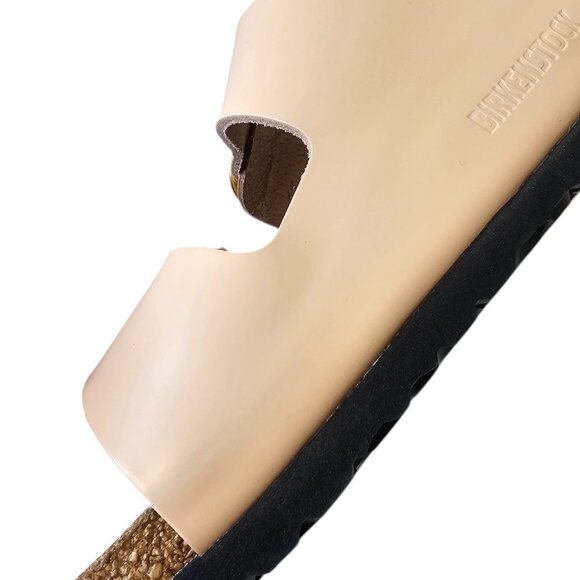 Birkenstock Womens Milano Big Buckle High Shine Sandals, Light Sand, Size 38 / 7 - Picture 6 of 10